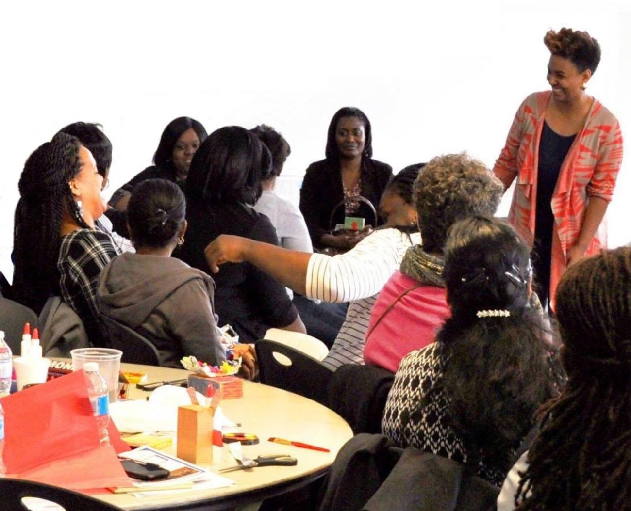 Belinda Ageda facilitating a community workshop